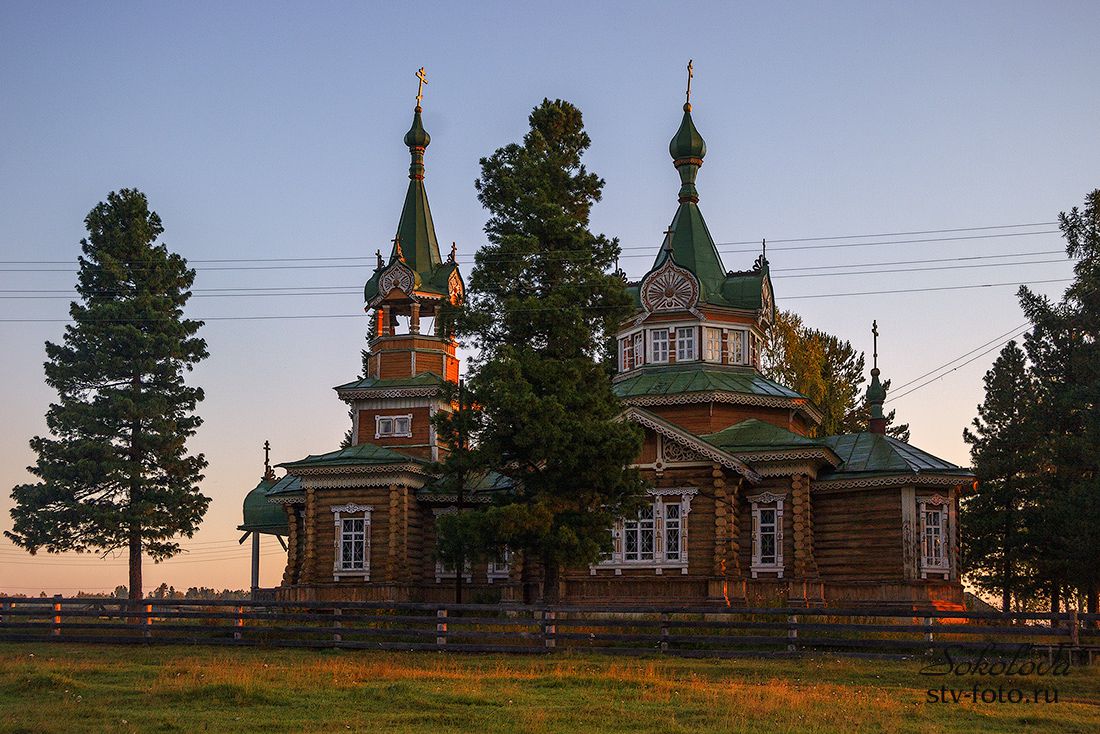 Церковь Александра Невского в селе Екатериновка Тевризский район, Омская область