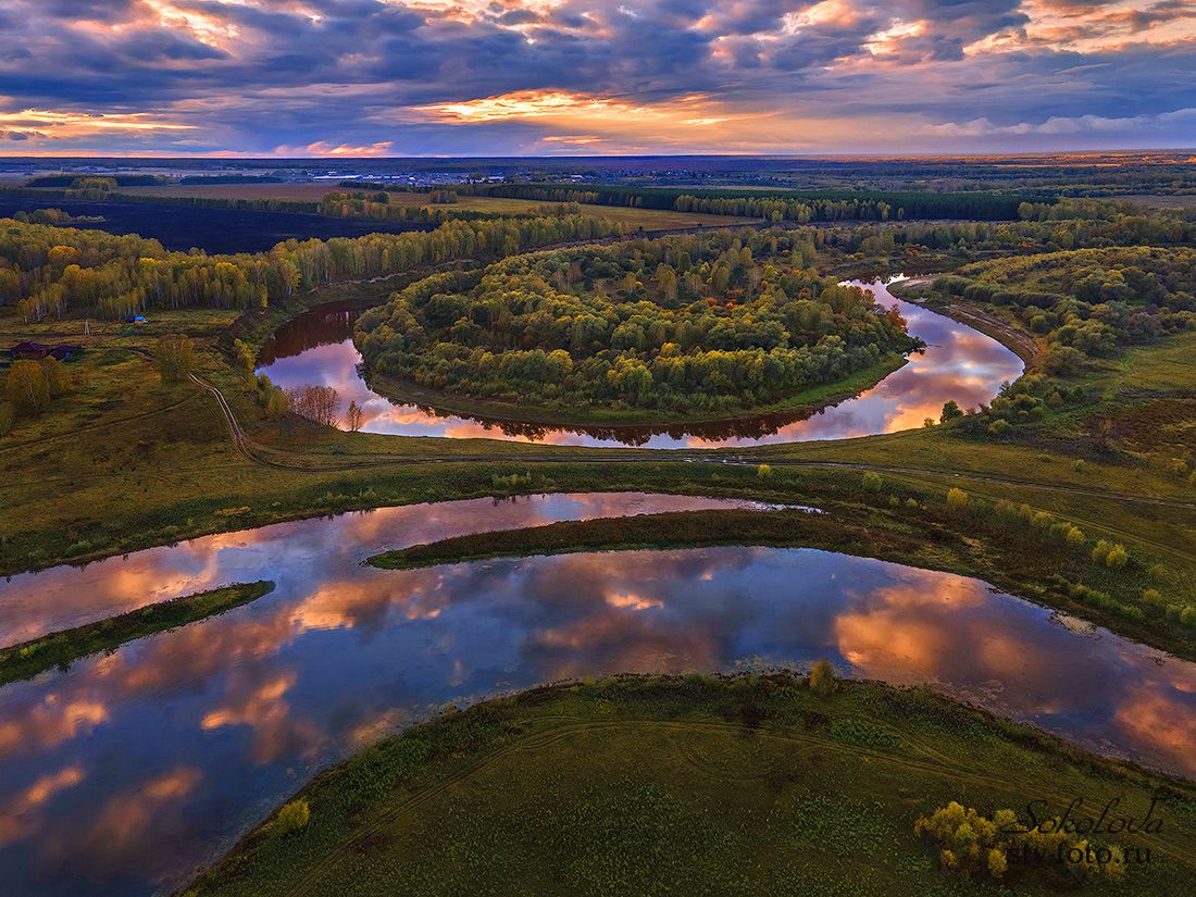 Река Тара в Муромцевском районе Омской области